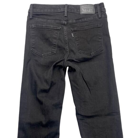 LEVI'S 314 Shaping Straight Jeans Sz 26 Washed Black - Picture 5 of 6